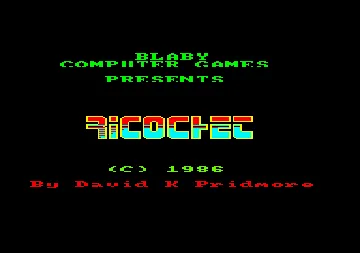 Ricochet (UK) (1987) [Firebird] screen shot title